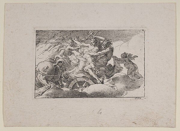 Etching of the abduction of Persephone by Hades in his chariot, ca. 1755–90.