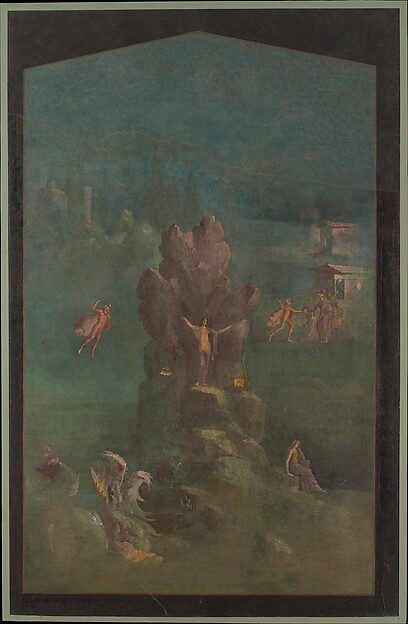 Roman wall painting of Perseus rescuing Andromeda, from the villa at Boscotrecase, late 1st century BCE.